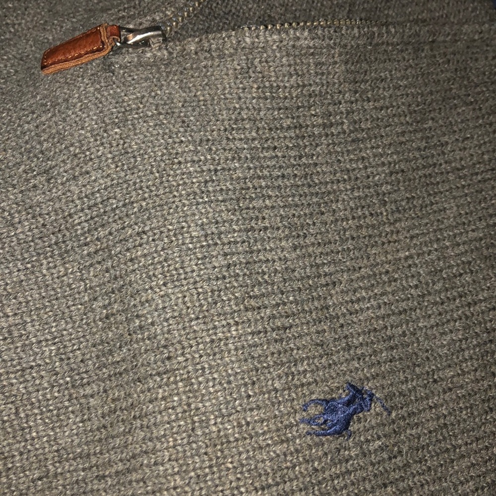 Gray Polo Half Zip - image 2